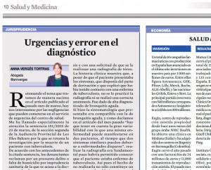 urgencia y error en el diagnostico
